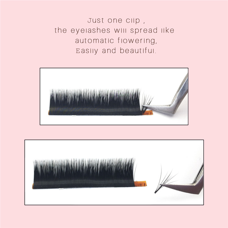 Fashionable Individual Eyelashes Automatic Flowering Lashes